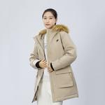 Пуховик женский хаки New Balance, хаки - фото 5