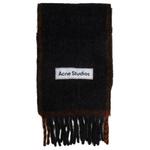 Шарф с бахромой и логотипом Acne Studios - фото 3