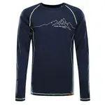 Футболка с длинным рукавом Alpine Pro Meren, синий - фото