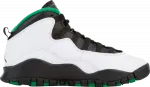 Кроссовки Air Jordan 10 Retro BG Seattle 2019, зеленый - фото