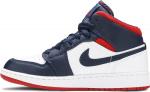 Кроссовки Air Jordan 1 Mid GS USA Olympic, синий - фото 3