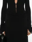 Платье макси из джерси MANURI, черный - фото 5