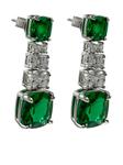 Juwelina Paris серьги Eden Cascade, зеленый - фото 2