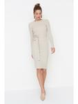 Платье trendyol Strick, песочный - фото