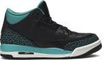 Кроссовки Air Jordan 3 Retro GS Rio Teal, черный - фото