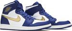 Кроссовки Air Jordan 1 Retro High Gold Medal, синий - фото 8