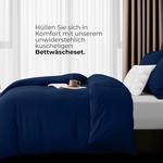 Комплект постельного белья Utopia Bedding, 4 предмета, 135x200/80x80 см, темно-синий - фото 4