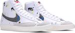 Кроссовки Nike Blazer Mid '77 'Paint Splatter', белый - фото 9