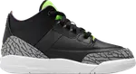 Кроссовки Air Jordan 3 Retro PS Electric Green, черный - фото