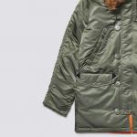 Парка Alpha Industries N-3B Slim Fit Military Issue, хаки - фото 4