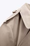 Тренч Zara Fitted With Tabs, бежевый - фото 8