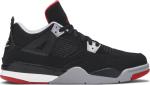 Кроссовки Air Jordan 4 Retro OG PS Bred 2019, черный - фото