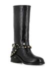 Ботинки Laurence Dacade 70 мм с заклепками, черный - фото 2