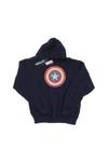Толстовка с рисунком Капитана Америки и щитом Marvel, темно-синий - фото 2