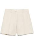 Льняные шорты PAROSH P.A.R.O.S.H., нейтральный - фото
