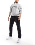 Jack & Jones Essentials — Chris — удобные черные потертые джинсы - фото