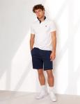 Футболка поло U.S. Polo Assn. Slim Fit Stretch Solid Pique, белый - фото 3