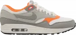 Кроссовки Nike Air Max 1 'Grey Total Orange', белый - фото