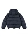 Пуховик с капюшоном Stone Island Junior, синий - фото 2