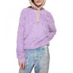 Текстурированный свитер Acne Studios, фиолетовый - фото 4