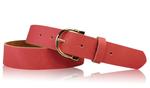 Кожаный ремень FRONHOFER, красный - фото
