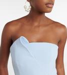 Платье-миди с баской Delani Safiyaa, Pale Blue - фото 4