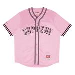 Бейсбольное джерси Supreme x Mitchell & Ness Satin, розовый - фото 2