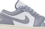Кроссовки Air Jordan 1 Low Vintage Grey, серые - фото 2