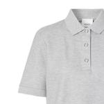 Рубашка-поло женская Burberry с коротким рукавом, серый - фото 3