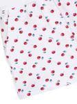 Monnalisa cherry-print cotton shorts, белый - фото 3