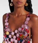 Топ с пайетками Rabanne, цвет pink/multico - фото 4