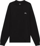 Лонгслив Stussy Stock Logo Long-Sleeve Tee 'Black', черный - фото