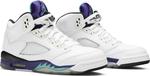 Кроссовки Air Jordan 5 Retro GS Grape 2013, белый - фото 8