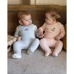 Детский комбинезон-слип из велюра "whimsical foliage" для мальчиков Memoi - фото 3