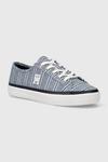 Кроссовки VULC CANVAS SNEAKER SHIRTING Tommy Hilfiger, синий - фото