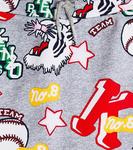 Юбка из хлопка с принтом Kenzo, серый - фото 3