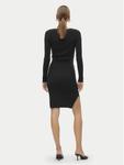 Трикотажное платье приталенного кроя Vero Moda, черный - фото 3