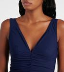 Купальник со сборками Karla Colletto, темно-синий - фото 4