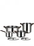 Набор посуды Edo Alessi, серебристый - фото