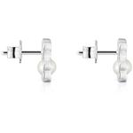 Серьги Tous Small 10 mm Bear With Cultured Pearls I-Bear, серебро - фото 2