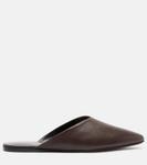 Домашние кожаные мюли Herbert Levine, Dark Brown - фото 4