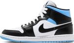 Кроссовки Wmns Air Jordan 1 Mid University Blue, синий - фото 3