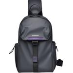 Warrior PU Слинг-сумка Regular Мужская Черная, Крутой Черный [Вместительная слинг-сумка] - фото