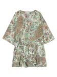 Etro платье с принтом пейсли, зеленый - фото