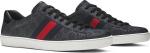 Кроссовки Gucci Ace GG Supreme Black Grey, черный - фото 9
