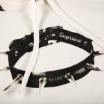 Толстовка Supreme Studded Collars Hooded Sweatshirt 'White', белый - фото 3
