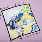 Футболка Supreme  x The North Face Sketch, фиолетовый - фото 3