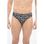 Плавки с узором монограмма Versace, Black and White - фото