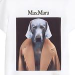 Футболка из хлопка с принтом Dog MaxMara, белый - фото 9
