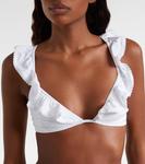 Топ бикини с рюшами Pompano Melissa Odabash, White - фото 4